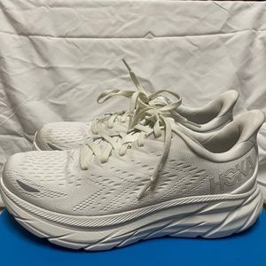 White Hoka Clifton 8 Size 8.5